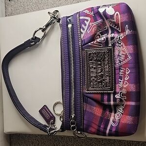 VINTAGE Coach Tartin Poppy Plaid Bag